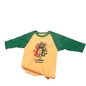 Rare Authentic Bob Marley and the Wailers original concert tshirt island people